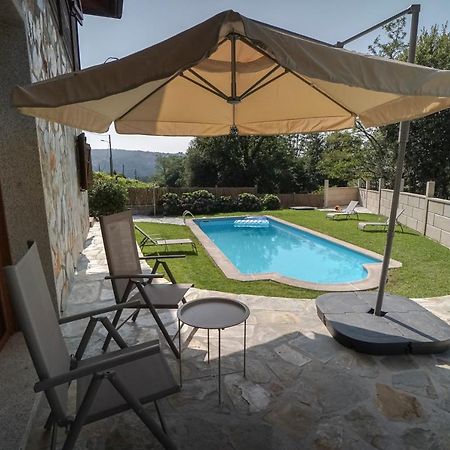 Вилла Casa De Madera Con Piscina Privada Понтеведра Экстерьер фото