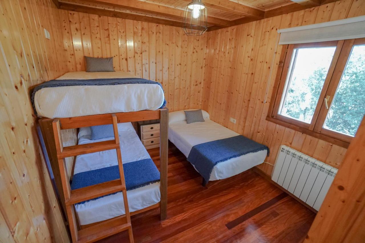 Вилла Casa De Madera Con Piscina Privada Понтеведра Экстерьер фото