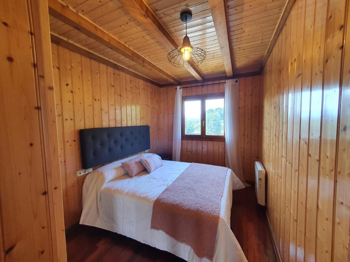 Вилла Casa De Madera Con Piscina Privada Понтеведра Экстерьер фото
