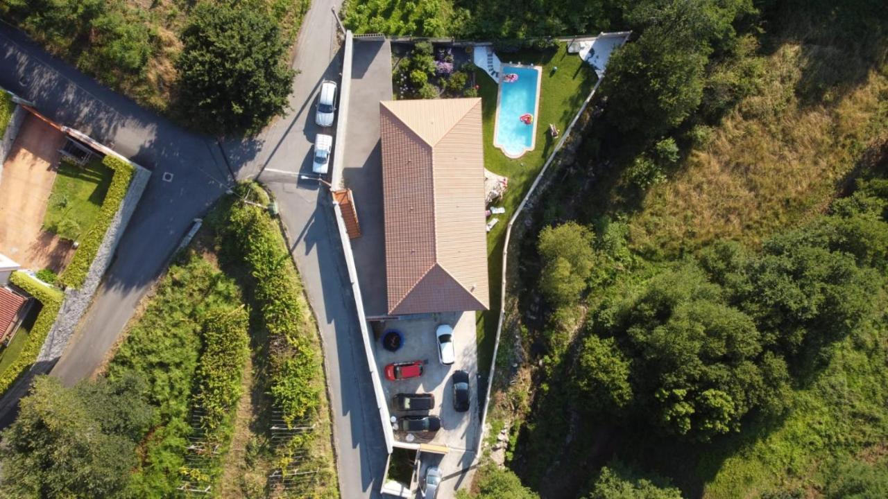 Вилла Casa De Madera Con Piscina Privada Понтеведра Экстерьер фото